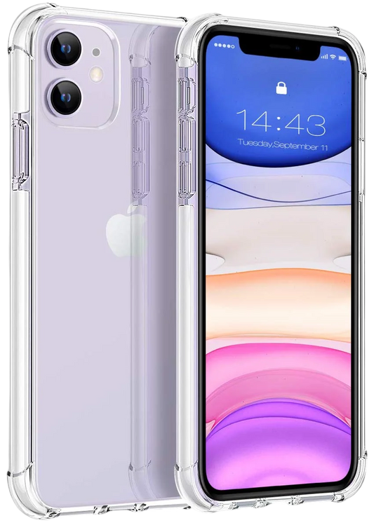 iPhone 11 Case 2019, Shockproof Clear Case with Soft TPU Bumper Cover Case for iPhone 11 6.1 inch