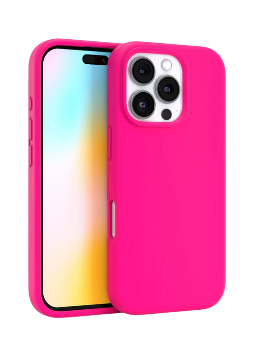 Neon Pink Silicon iPhone Case