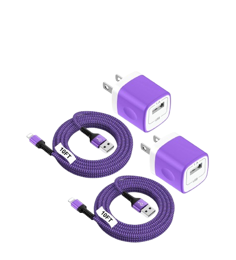 2 Pack iPhone Charger